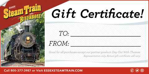 Gift Certificate - Dinner Train for Two